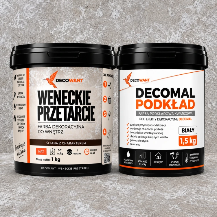 Decowant Glinka Weneckie Przetarcie zestaw na ok. 6 m² Cappuccino