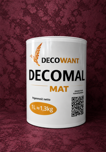 Burgundowa puszka DECOWANT DECOMAL MAT.png