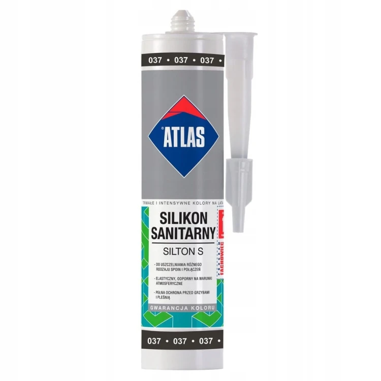 ATLAS SILIKON S Silikon sanitarny 037 Grafitowy A 280