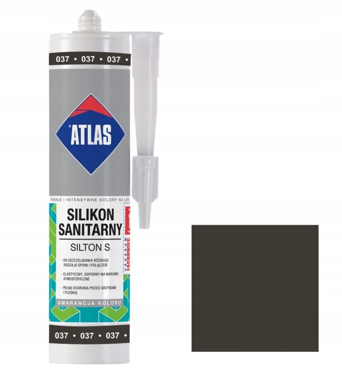 ATLAS Silikon S Grafitowy – kartusz i wzornik