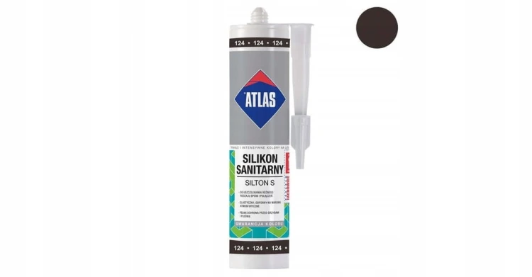 ATLAS Silikon S Ciemne Wenge – opakowanie i próbka