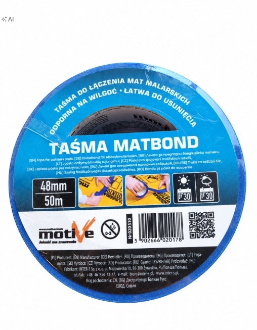 Motive Matbond – taśma do mat malarskich 48 mm × 50 m