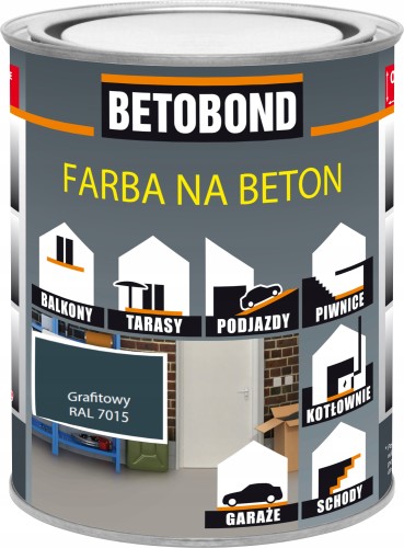 Farba do betonu grafitowa 0,75 l ochronna