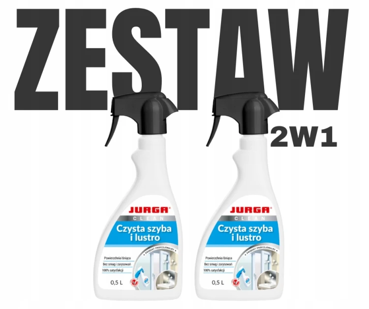 JURGA Czysta Szyba i Lustro – 2 × 0,5 l