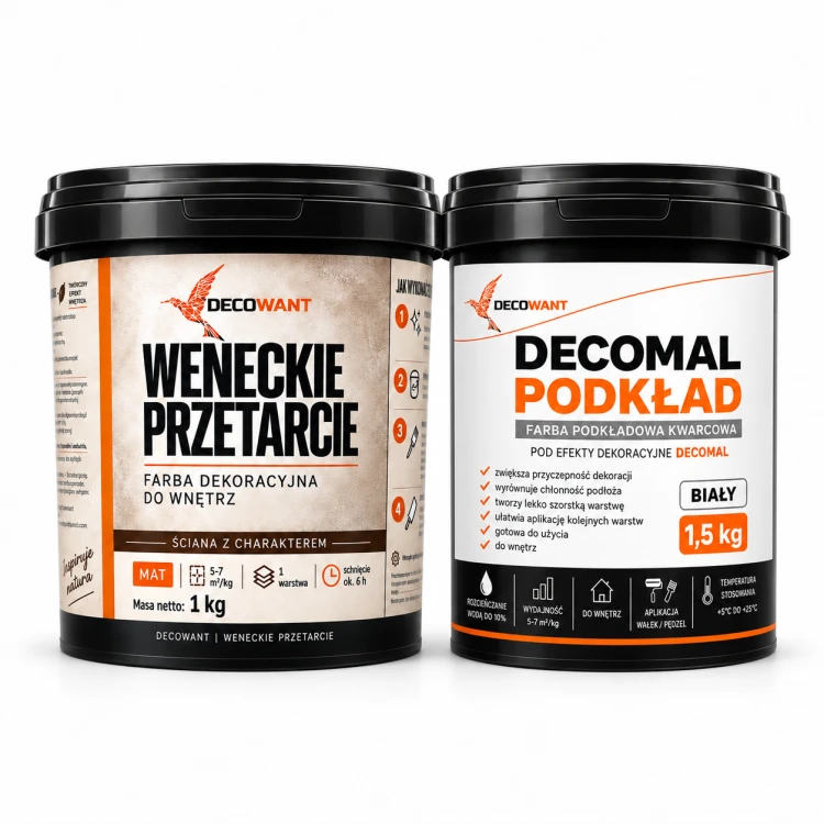 Decowant Glinka Weneckie Przetarcie zestaw na ok. 6 m²morski