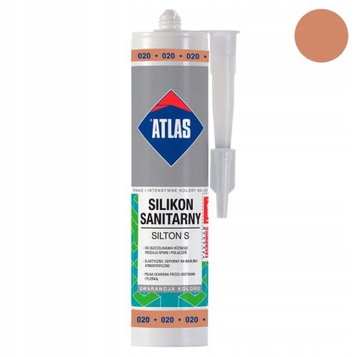 ATLAS SILIKON S Silikon sanitarny 020 Beżowy A 280