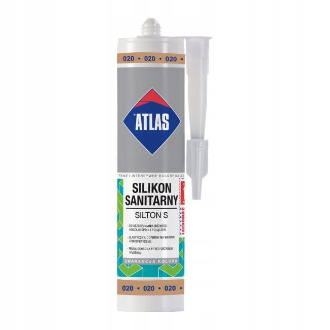 ATLAS Silikon S Beżowy 020 – kartusz