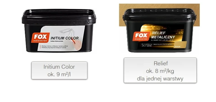 FOX Relief Metaliczny Aurum – produkty systemu