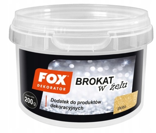 FOX DEKORATOR BROKAT W ŻELU 01 ZŁOTY 200 g