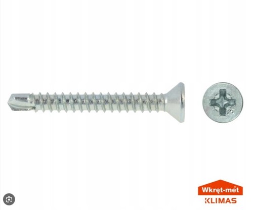 Wkręt samowiercący w stal-ST.PCV3,9X25 mm 2000 szt